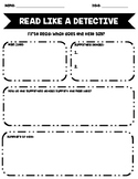 Close Reading: Read Like A Detective-Non-Fiction Text Analysis Sheets