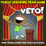 PUBLIC SPEAKING Fun Team Game Activity - VETO!