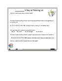 My Day at Tutoring (After school, private, post school day, etc.!)
