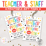 Teacher Appreciation Week Tag, Precious and Few, Thank You Gift Labels Printable