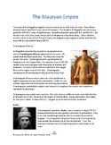 World History:  The Mauryan Empire Guided Reading