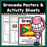 Grenada Flag Posters and Activity Sheets