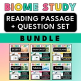 Land Biome Bundle | Reading Passages + Question Sets | Self-Checking