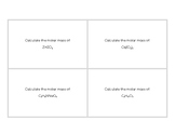 Chemistry Mole Task Cards