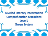 LLI Multiple Choice Comprehension Assessment Level J Green System