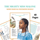 The Mighty Miss Malone Novel Study Bundle: 10 Printable Puzzles | 5th-8th