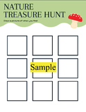 Nature Treasure Hunt/Drawing Activity