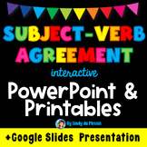 Subject-Verb Agreement PowerPoint, Worksheets, and Poster (+ Google Slides)