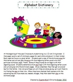 Alphabet Dictionary Printables for Centers