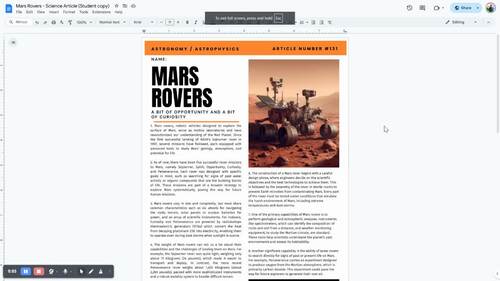 Reindeer Adaptations Christmas Science Article | Literacy | Printable + Digital