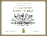 FFA Officer Banquet Certifications
