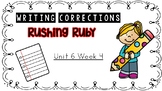 Wonders 1st Grade Unit 6 Week 4 Writing Corrections