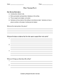 Peer Review of Writing Sheet