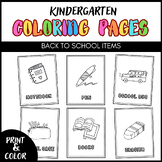 Back to School Coloring Pages | Kindergarten First Day of School Activities