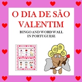 Dia de S?o Valentim: Portuguese Valentine's Day Bingo Game and Word Wall