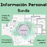 Actividades de InformaciÂ¨Â®n Personal I Todo Sobre Mi I DemografÂ¨Âªa I BUNDLE