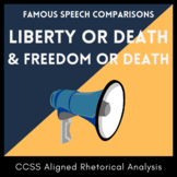 Speech Analysis Venn Diagram: Liberty or Death and Freedom or Death Comparison