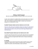 Unscrambling sentences to writing a paragraph