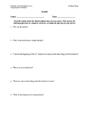 Amish Article (Reading Level 1) Comprehension Worksheet