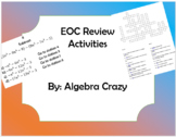 Algebra EOC Review Activity Bundle