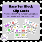 Base Ten Block Clip Cards