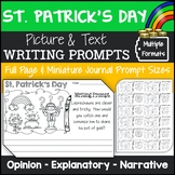 St. Patrick's Day Writing Prompts with Pictures Opinion, Explanatory, Narrative