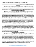 U.S. History STARR Reader Ch-25: U.S. Presidents Domestic & Foreign Policy