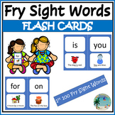 1st 100 Fry Sight Words Flash Cards with Sentences High-Frequency Word Practice