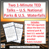 Two 1-Minute Talks Â¨C U.S. National Parks & U.S. Waterfalls