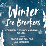 Winter Ice Breakers for Middle School and High School