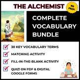 The Alchemist - Vocabulary BUNDLE (Key Terms, Activities, Quiz)