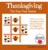 Thanksgiving Tic Tac Toe Game