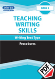 TEACHING WRITING SKILLS: PROCEDURES: BOOK G EBOOK UNIT (Y6/P7, Y7/S1)