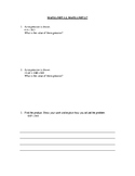 Numbers and Operations Assessment