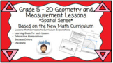 Grade 5 2D Geometry & Measurement Ontario Curriculum *Editable Distance Learning