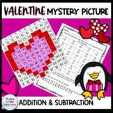 Valentine's Day Addition and Subtraction Mystery Picture