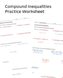 Compound Inequalities Practice Worksheet