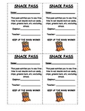 Snack Pass