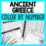 Ancient Greece Color by Number - Close Reading & Text Marking