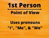Point of View Poster or Anchor Chart Orange