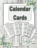 Calendar Number Cards