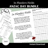 ANZAC/Remembrance  Day - In Flanders Fields Activities