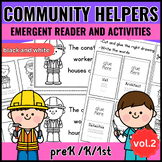 Community Helpers Emergent Reader and Activities VOL.2 | labor day