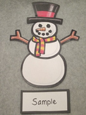 Winter game Build a Snowman FUN Craft