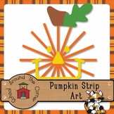 Pumpkin Strip Art 1st, 2nd, 3rd Grades