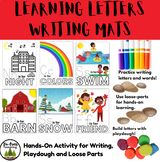 Learning Letters Writing Mats Writing Playdough Loose Part Play PreWriting