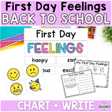 First Day Feelings Anchor Chart and Writing Follow-Up