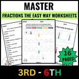 Back To School Easy Fraction Review | Fraction Skills Worksheets