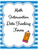 Math Intervention Data Tracking Forms