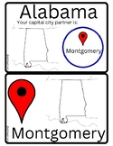 Partner Pairings - states & their capitals